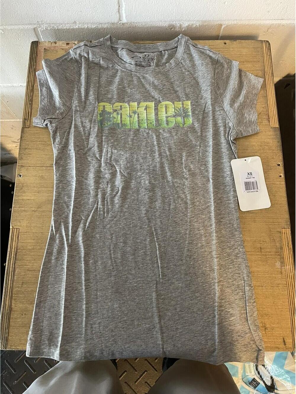 Oakley Sunset Tee Heather Grey Size XS new